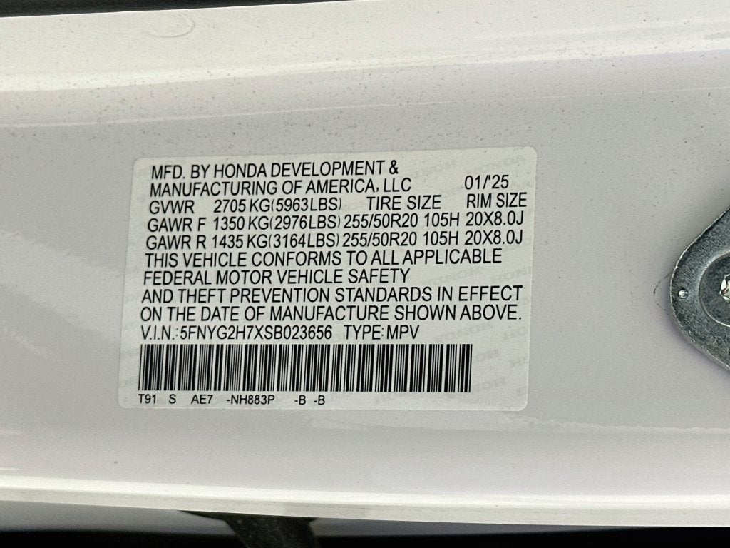 2025 Honda Pilot Touring