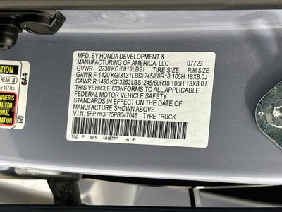 2023 Honda Ridgeline RTL-E