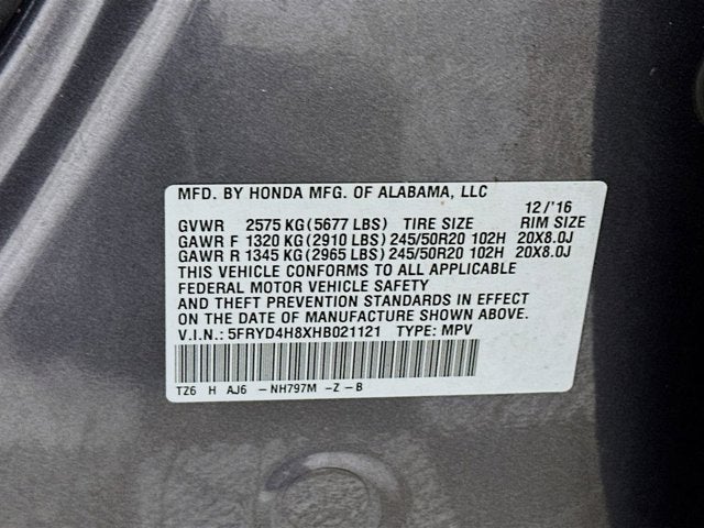 2017 Acura MDX w/Advance Pkg