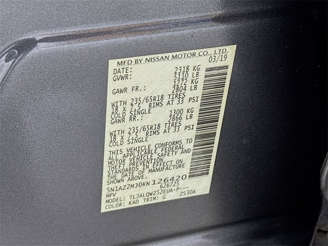 2019 Nissan Murano SV