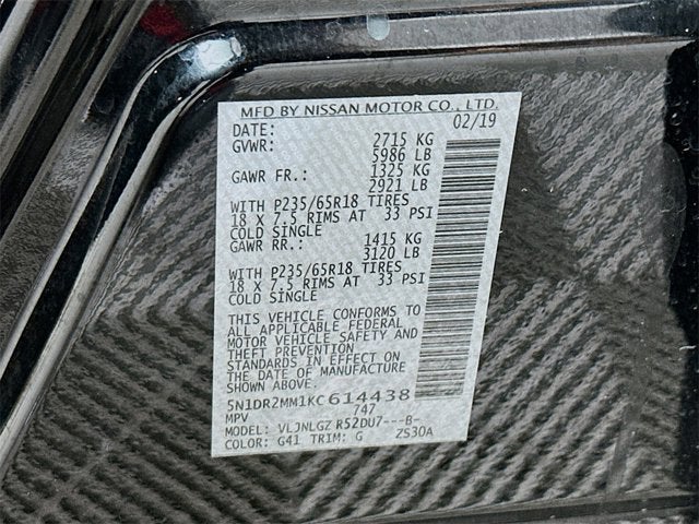 2019 Nissan Pathfinder SL