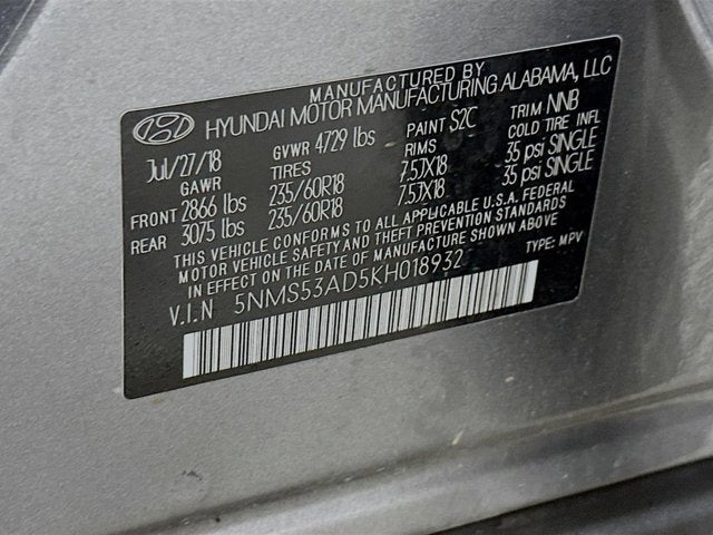 2019 Hyundai Santa Fe Ultimate