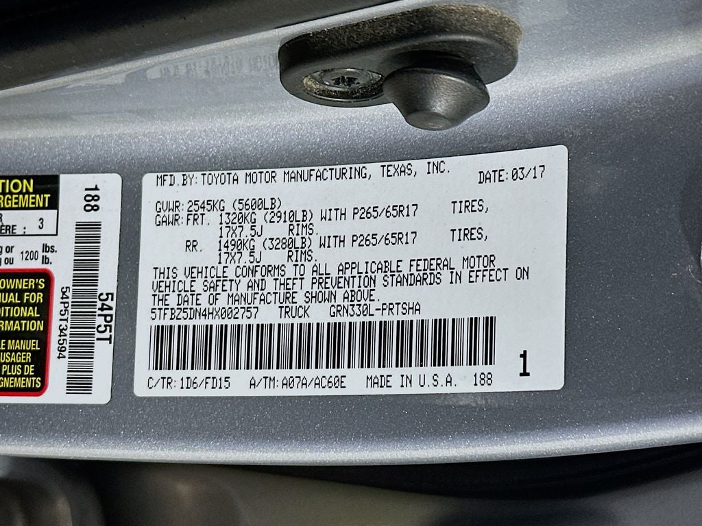 2017 Toyota Tacoma TRD Sport