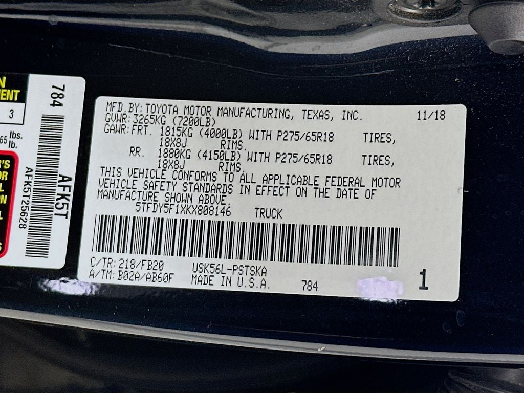 2019 Toyota Tundra SR5