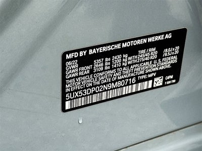 2022 BMW X3 xDrive30i