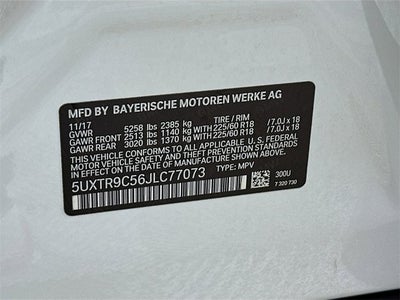 2018 BMW X3 xDrive30i