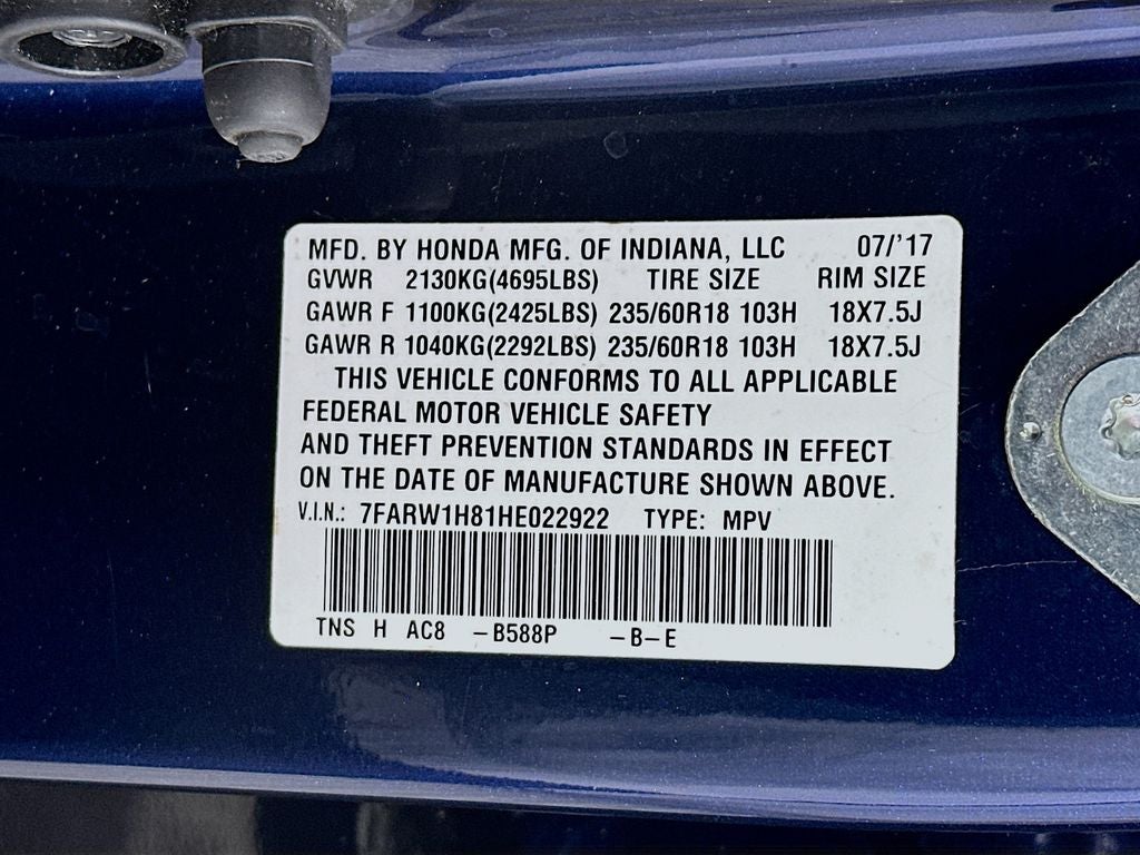 2017 Honda CR-V EX-L w/Navigation