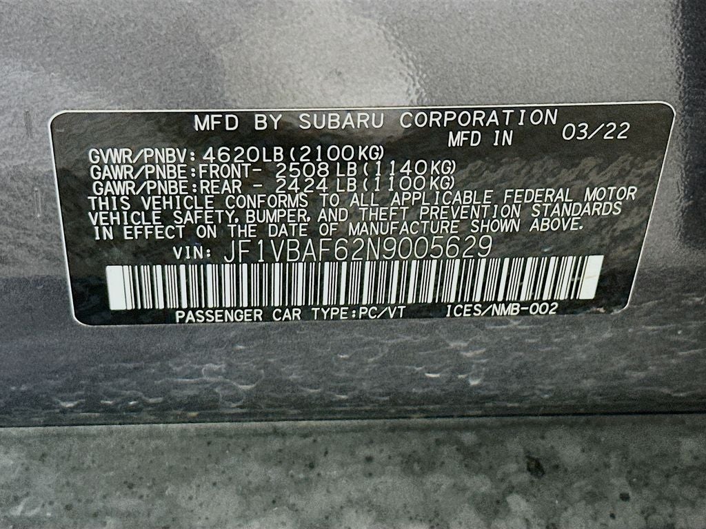 2022 Subaru WRX Premium