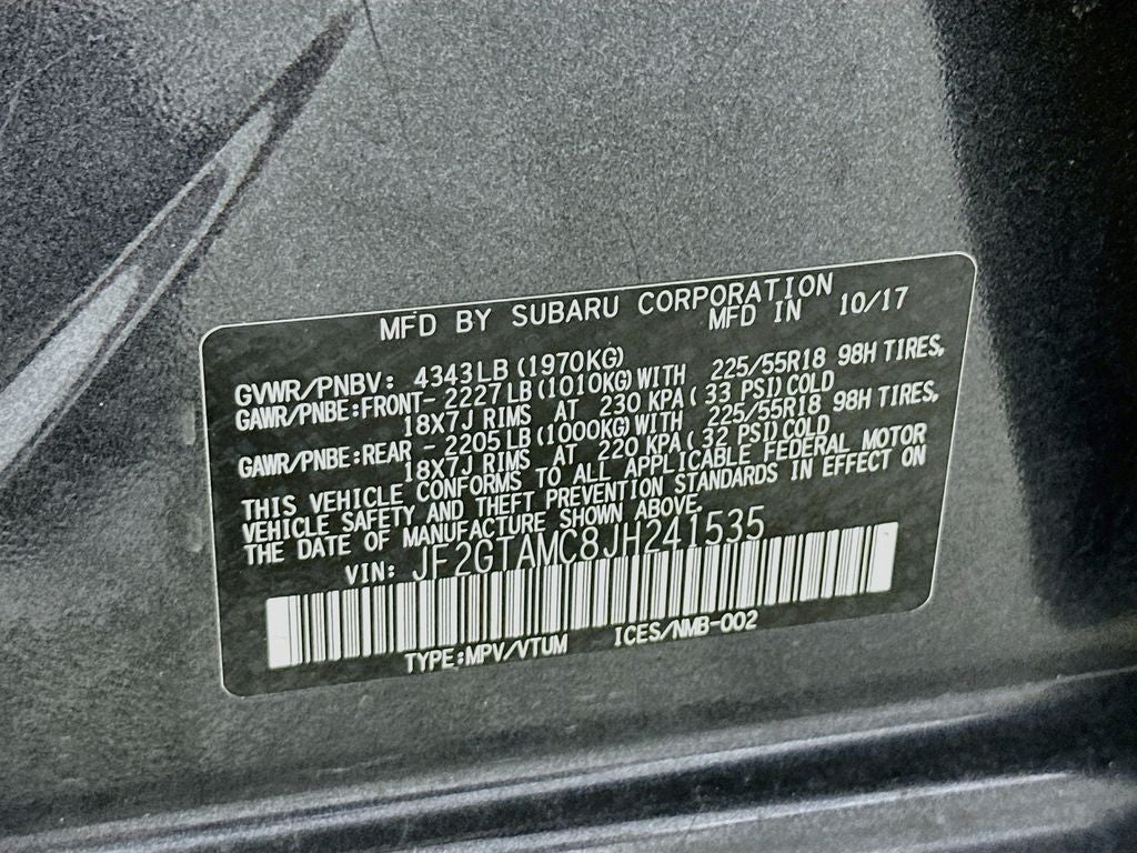 2018 Subaru Crosstrek 2.0i Limited
