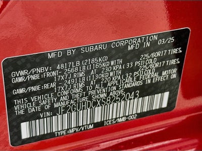 2025 Subaru Crosstrek Premium
