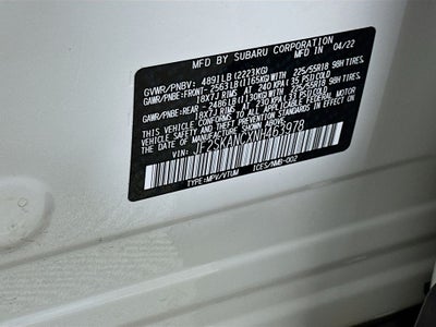 2022 Subaru Forester Limited