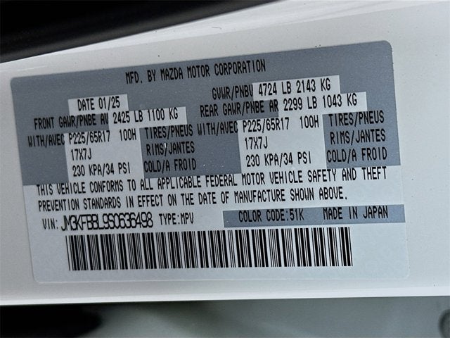 2025 Mazda Mazda CX-5 2.5 S Select Package