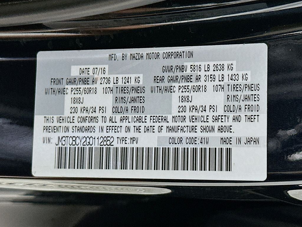 2016 Mazda Mazda CX-9 Touring
