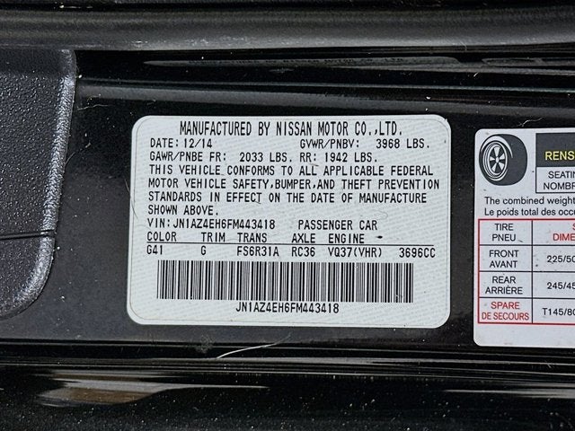 2015 Nissan 370Z Base