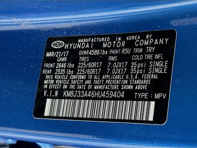 2017 Hyundai Tucson SE Plus