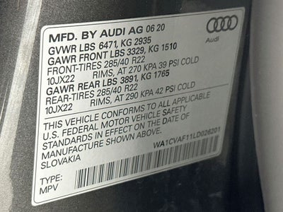 2020 Audi Q8 55 Prestige quattro