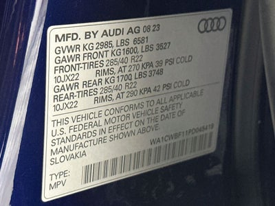 2023 Audi SQ8 4.0T Prestige quattro