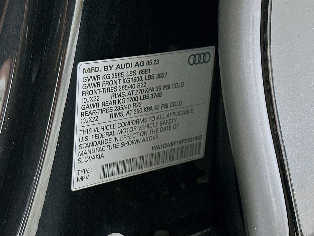2023 Audi SQ8 4.0T Prestige quattro