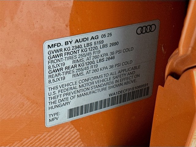 2025 Audi Q3 S line Premium