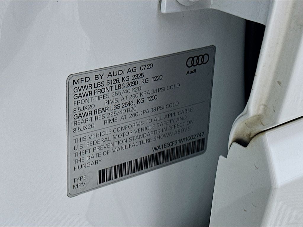 2021 Audi Q3 Premium Plus S Line quattro