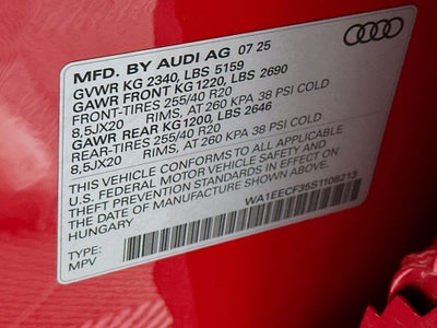 2025 Audi Q3 Premium Plus S Line quattro
