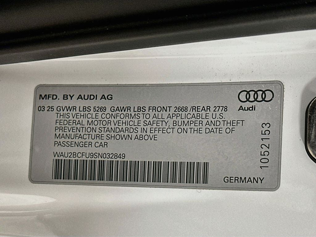 2025 Audi A5 2.0T Premium Plus quattro
