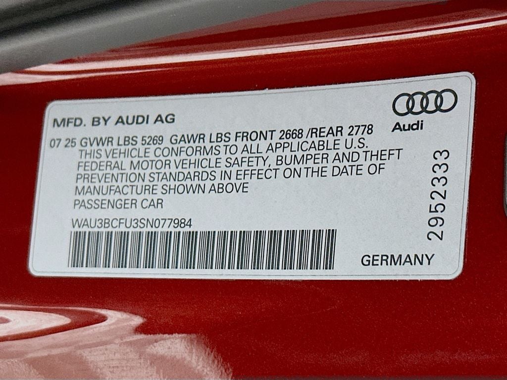 2025 Audi A5 2.0T Prestige quattro