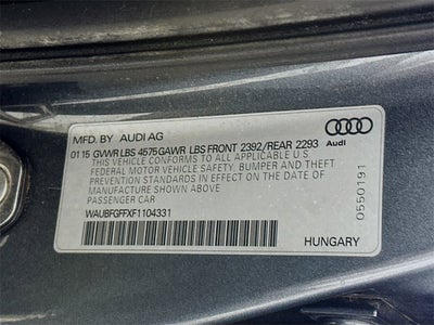 2015 Audi A3 2.0T Premium