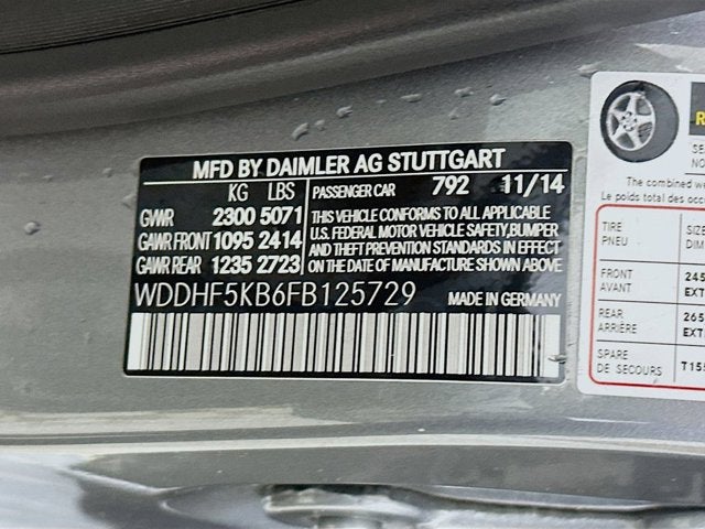 2015 Mercedes-Benz E-Class E 350