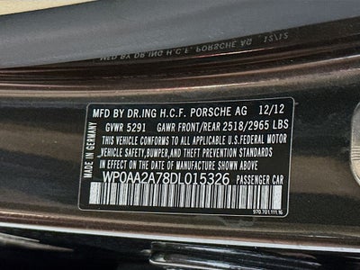 2013 Porsche Panamera 2