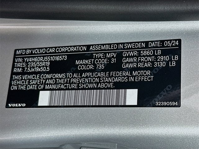 2025 Volvo XC60 Plug-In Hybrid Core