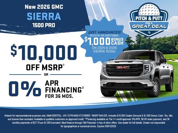 New 2026 GMC SIERRA 100 PRO