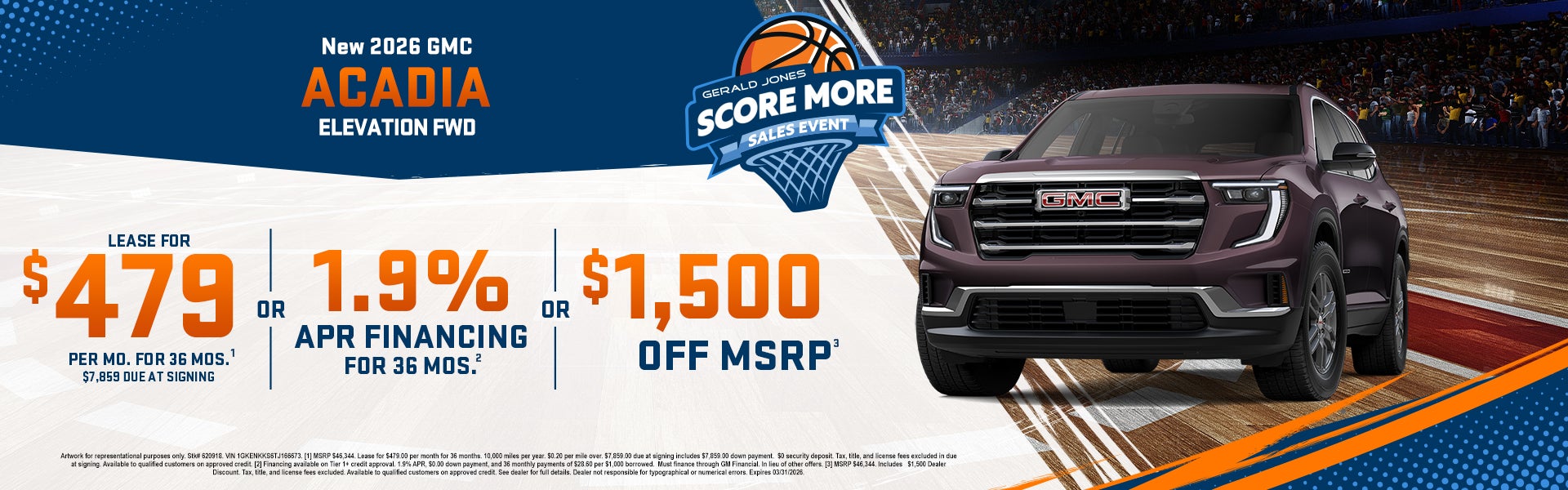 New 2026 GMC ACADIA ELEVATION EWD