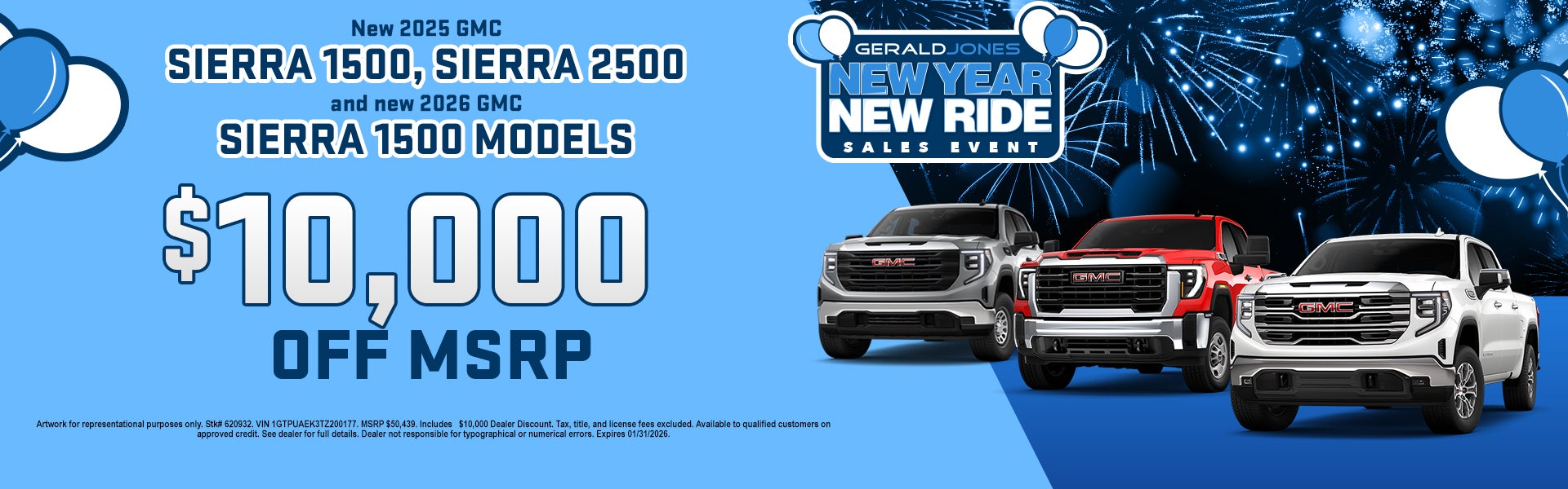 Sierra 1500 and Sierra 2500 Models $10,000 Off MSRP