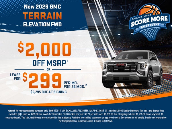 New 2026 GMC TERRAIN ELEVATION EWD