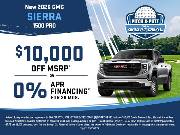 New 2026 GMC SIERRA 100 PRO