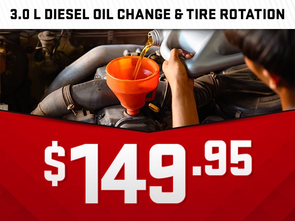 3.0 L DIESEL OIL CHANGE AND TIRE ROTATION